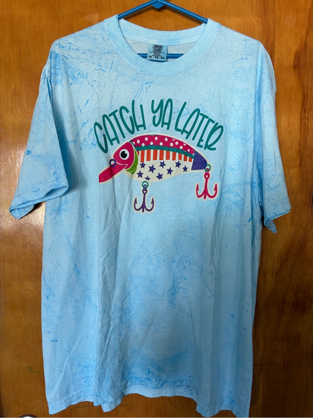 Catch Ya Later Light Blue Graphic Tee